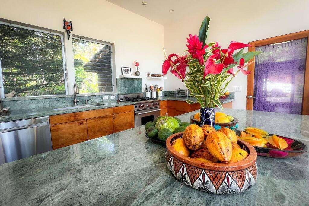 Jungle Haven Ocean Front Eco Villa On Fruit Farm Pahoa Exteriör bild