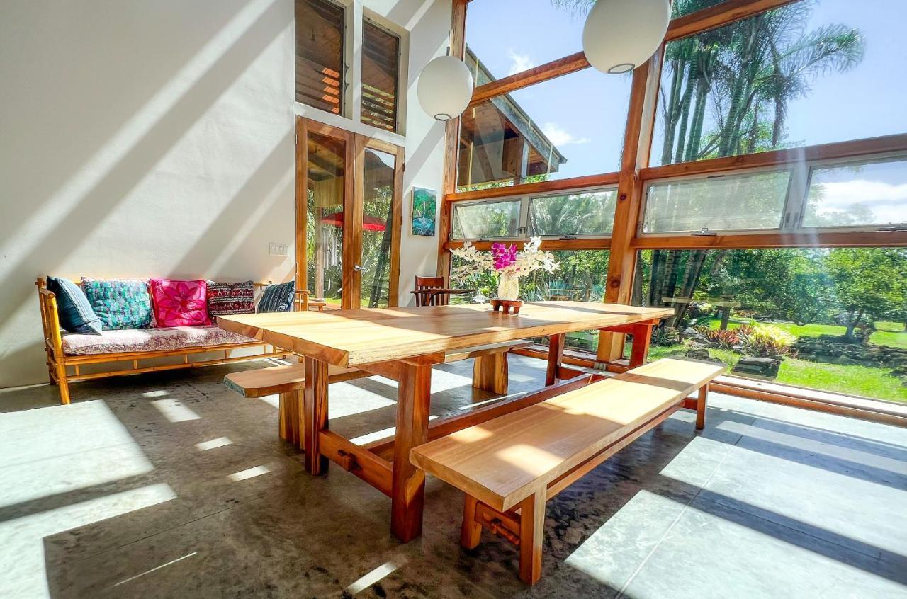 Jungle Haven Ocean Front Eco Villa On Fruit Farm Pahoa Exteriör bild