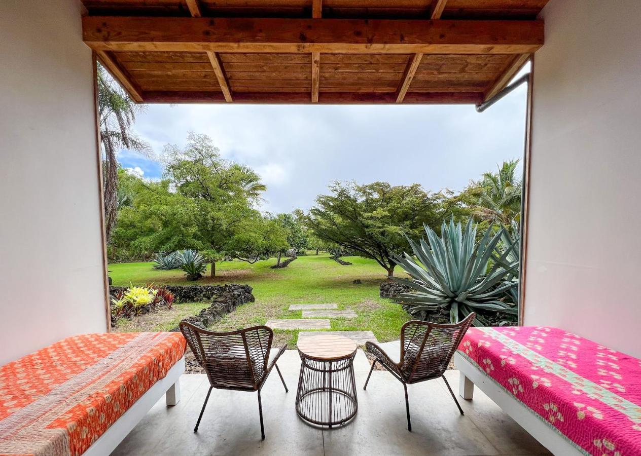 Jungle Haven Ocean Front Eco Villa On Fruit Farm Pahoa Exteriör bild