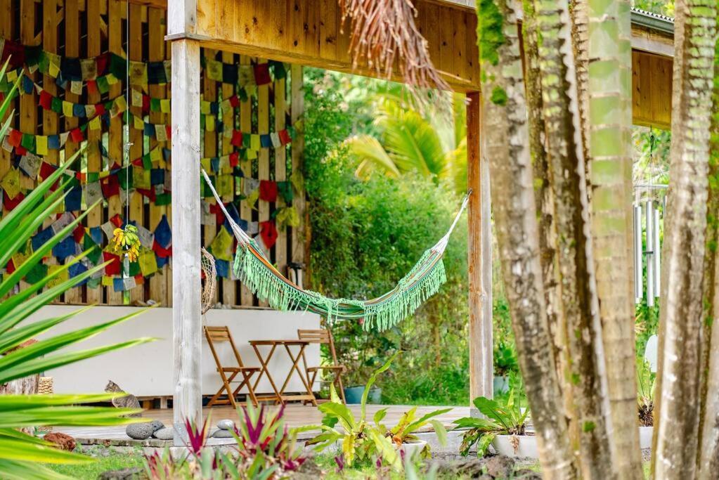 Jungle Haven Ocean Front Eco Villa On Fruit Farm Pahoa Exteriör bild