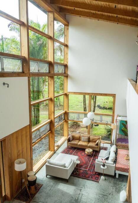 Jungle Haven Ocean Front Eco Villa On Fruit Farm Pahoa Exteriör bild